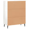 vidaXL Sideboard High Gloss White 69.5x34x90 cm Engineered Wood