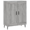 vidaXL Sideboard Grey Sonoma 69.5x34x90 cm Engineered Wood