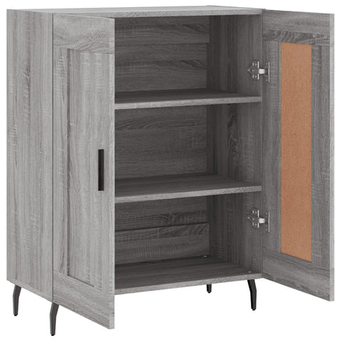 vidaXL Sideboard Grey Sonoma 69.5x34x90 cm Engineered Wood