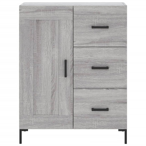 vidaXL Sideboard Grey Sonoma 69.5x34x90 cm Engineered Wood