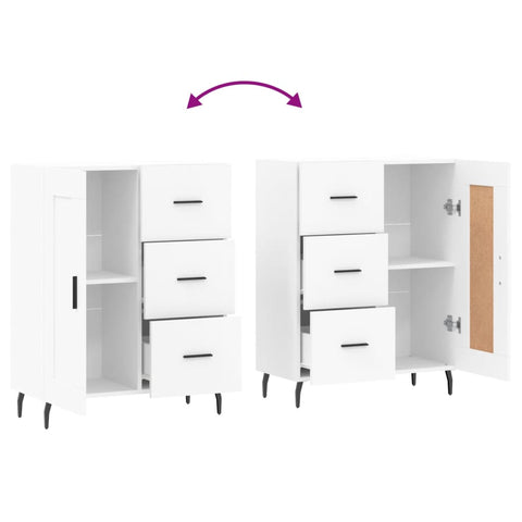vidaXL Sideboard White 69.5x34x90 cm Engineered Wood