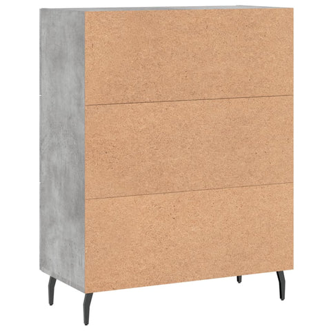 vidaXL Sideboard Concrete Grey 69.5x34x90 cm Engineered Wood