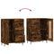 vidaXL Sideboard Smoked Oak 69.5x34x90 cm Engineered Wood