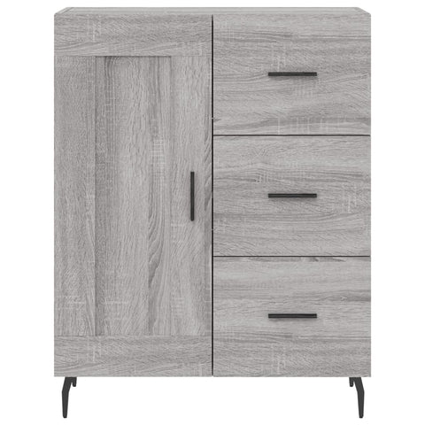 vidaXL Sideboard Grey Sonoma 69.5x34x90 cm Engineered Wood