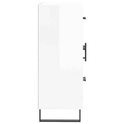vidaXL Sideboard High Gloss White 69.5x34x90 cm Engineered Wood