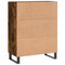 vidaXL Sideboard Smoked Oak 69.5x34x90 cm Engineered Wood
