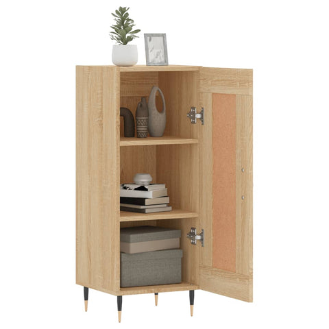 vidaXL Sideboard Sonoma Oak 34.5x34x90 cm Engineered Wood