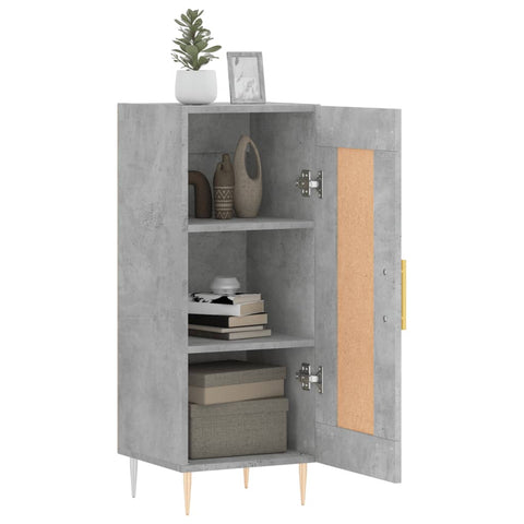 vidaXL Sideboard Concrete Grey 34.5x34x90 cm Engineered Wood