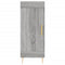 vidaXL Sideboard Grey Sonoma 34.5x34x90 cm Engineered Wood