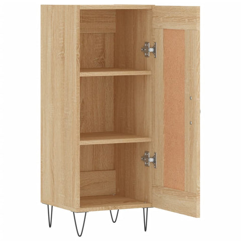 vidaXL Sideboard Sonoma Oak 34.5x34x90 cm Engineered Wood