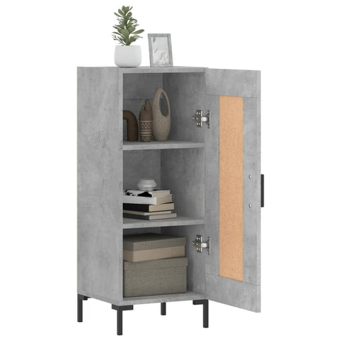 vidaXL Sideboard Concrete Grey 34.5x34x90 cm Engineered Wood