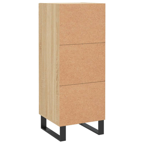 vidaXL Sideboard Sonoma Oak 34.5x34x90 cm Engineered Wood