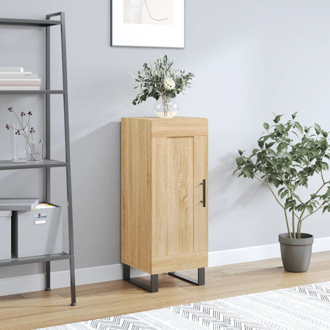 vidaXL Sideboard Sonoma Oak 34.5x34x90 cm Engineered Wood