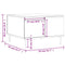 vidaXL Coffee Table White 55x55x36.5 cm Engineered Wood