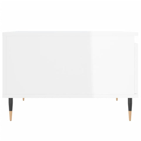vidaXL Coffee Table High Gloss White 55x55x36.5 cm Engineered Wood