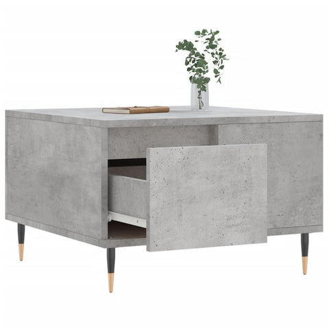 vidaXL Coffee Table Concrete Grey 55x55x36.5 cm Engineered Wood