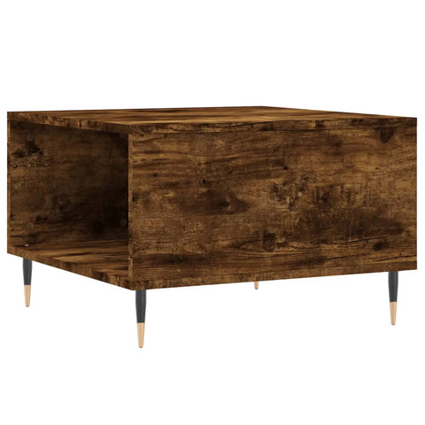 vidaXL Coffee Table Smoked Oak 55x55x36.5 cm Engineered Wood