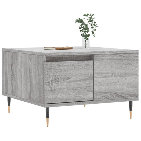 vidaXL Coffee Table Grey Sonoma 55x55x36.5 cm Engineered Wood