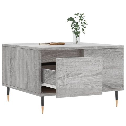 vidaXL Coffee Table Grey Sonoma 55x55x36.5 cm Engineered Wood