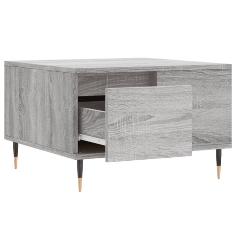vidaXL Coffee Table Grey Sonoma 55x55x36.5 cm Engineered Wood