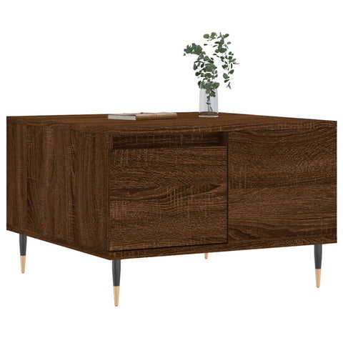 vidaXL Coffee Table Brown Oak 55x55x36.5 cm Engineered Wood