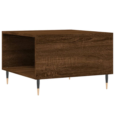 vidaXL Coffee Table Brown Oak 55x55x36.5 cm Engineered Wood