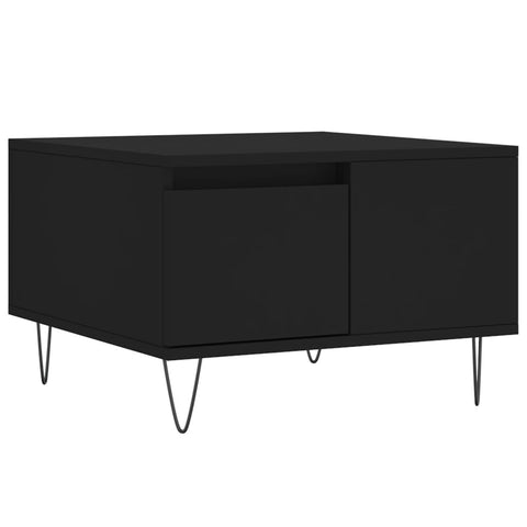 vidaXL Coffee Table Black 55x55x36.5 cm Engineered Wood