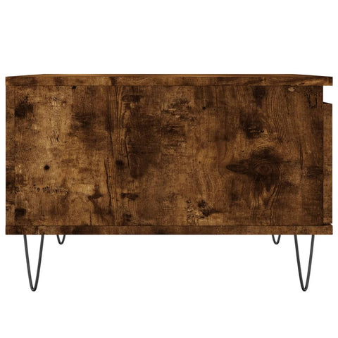 vidaXL Coffee Table Smoked Oak 55x55x36.5 cm Engineered Wood