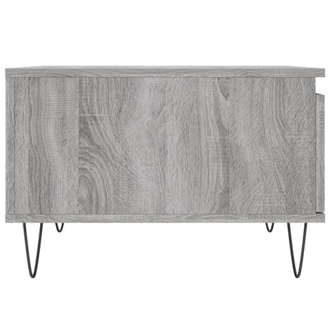 vidaXL Coffee Table Grey Sonoma 55x55x36.5 cm Engineered Wood