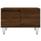 vidaXL Coffee Table Brown Oak 55x55x36.5 cm Engineered Wood