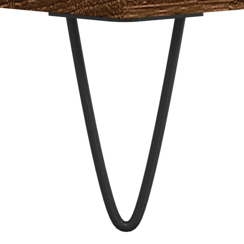 vidaXL Coffee Table Brown Oak 55x55x36.5 cm Engineered Wood