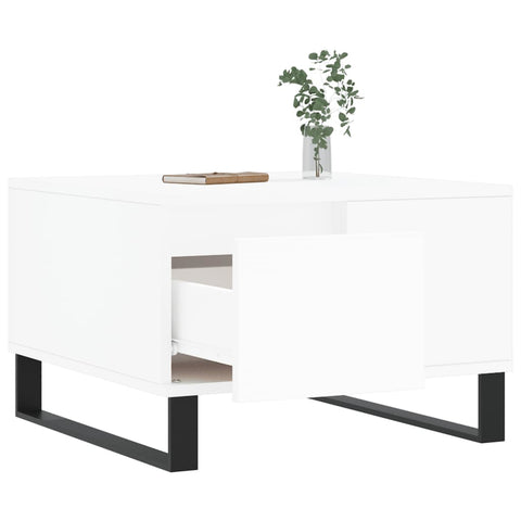 vidaXL Coffee Table White 55x55x36.5 cm Engineered Wood