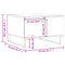 vidaXL Coffee Table White 55x55x36.5 cm Engineered Wood