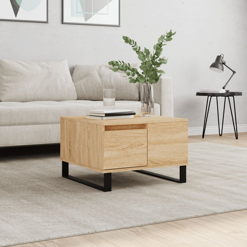vidaXL Coffee Table Sonoma Oak 55x55x36.5 cm Engineered Wood