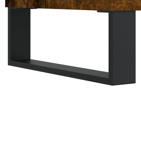 vidaXL Coffee Table Smoked Oak 55x55x36.5 cm Engineered Wood