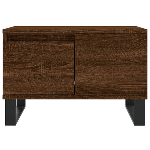 vidaXL Coffee Table Brown Oak 55x55x36.5 cm Engineered Wood