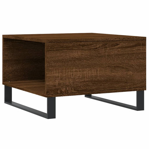 vidaXL Coffee Table Brown Oak 55x55x36.5 cm Engineered Wood