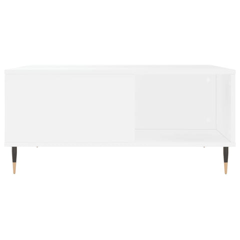 vidaXL Coffee Table White 80x80x36.5 cm Engineered Wood