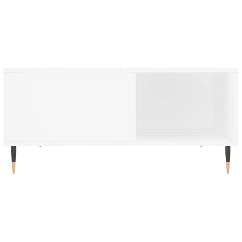 vidaXL Coffee Table White 80x80x36.5 cm Engineered Wood
