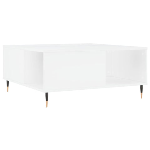 vidaXL Coffee Table White 80x80x36.5 cm Engineered Wood