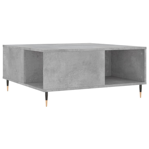 vidaXL Coffee Table Concrete Grey 80x80x36.5 cm Engineered Wood