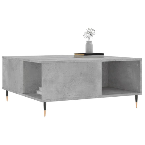 vidaXL Coffee Table Concrete Grey 80x80x36.5 cm Engineered Wood