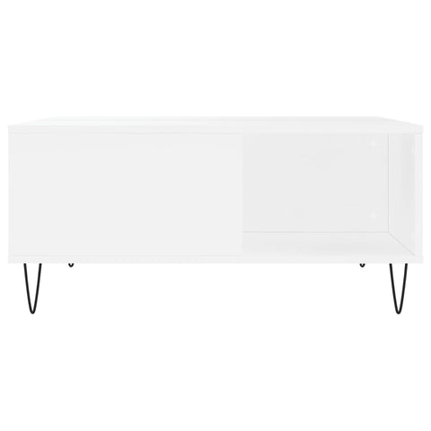 vidaXL Coffee Table White 80x80x36.5 cm Engineered Wood