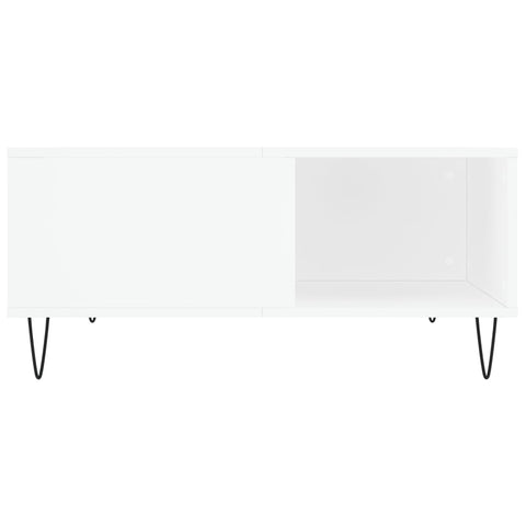 vidaXL Coffee Table White 80x80x36.5 cm Engineered Wood