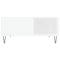 vidaXL Coffee Table White 80x80x36.5 cm Engineered Wood
