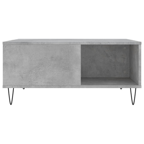 vidaXL Coffee Table Concrete Grey 80x80x36.5 cm Engineered Wood