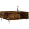 vidaXL Coffee Table Smoked Oak 80x80x36.5 cm Engineered Wood