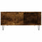 vidaXL Coffee Table Smoked Oak 80x80x36.5 cm Engineered Wood