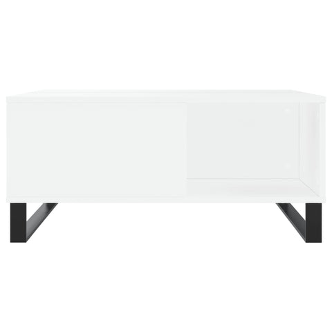 vidaXL Coffee Table White 80x80x36.5 cm Engineered Wood