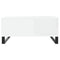vidaXL Coffee Table White 80x80x36.5 cm Engineered Wood